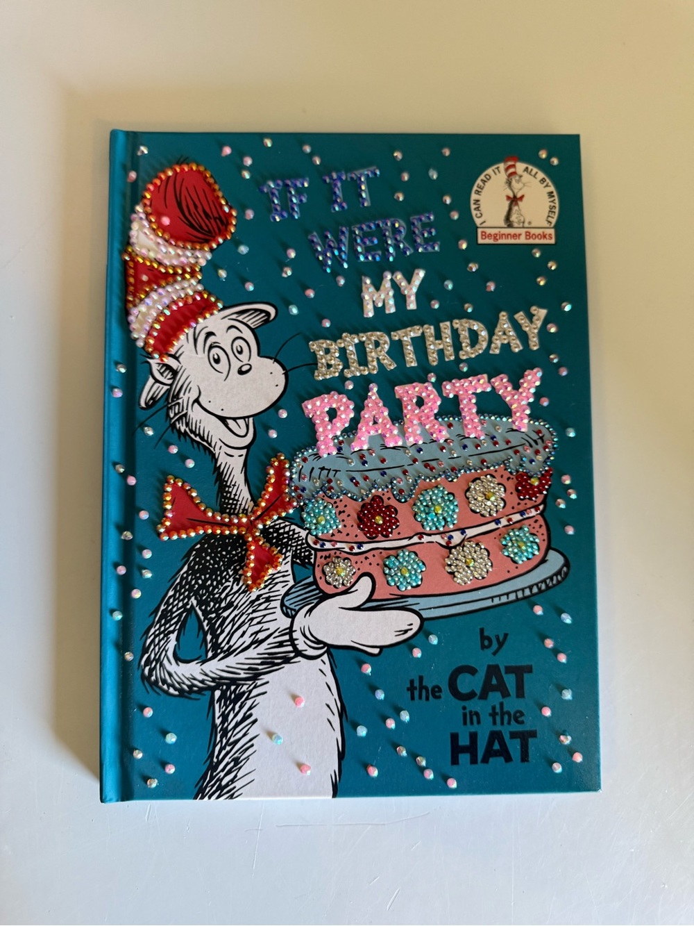 Handmade bedazzled. Beginner Books The Cat in the Hat 'If It Were My Birthday